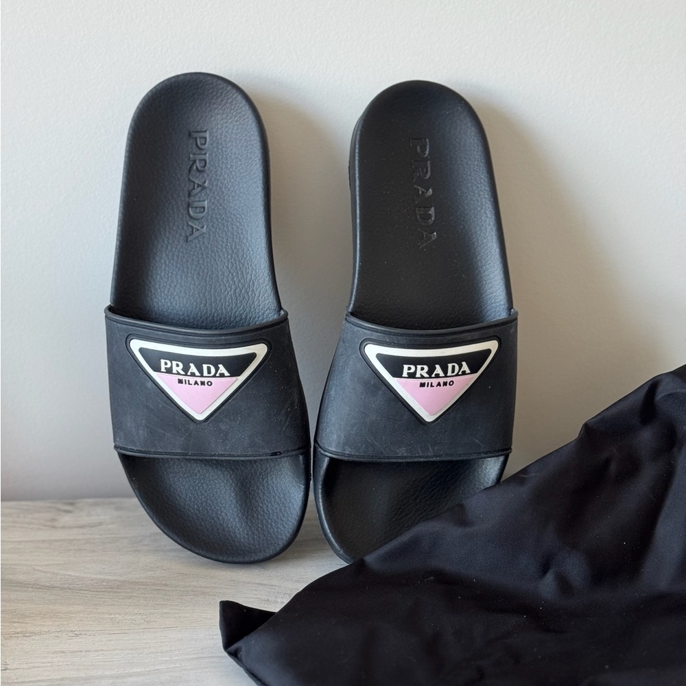 Prada Black Slides for Women